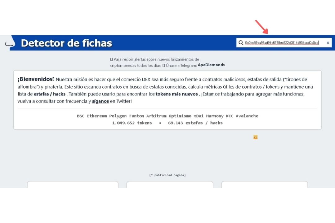 análisis de juegos nft con tokensniffer