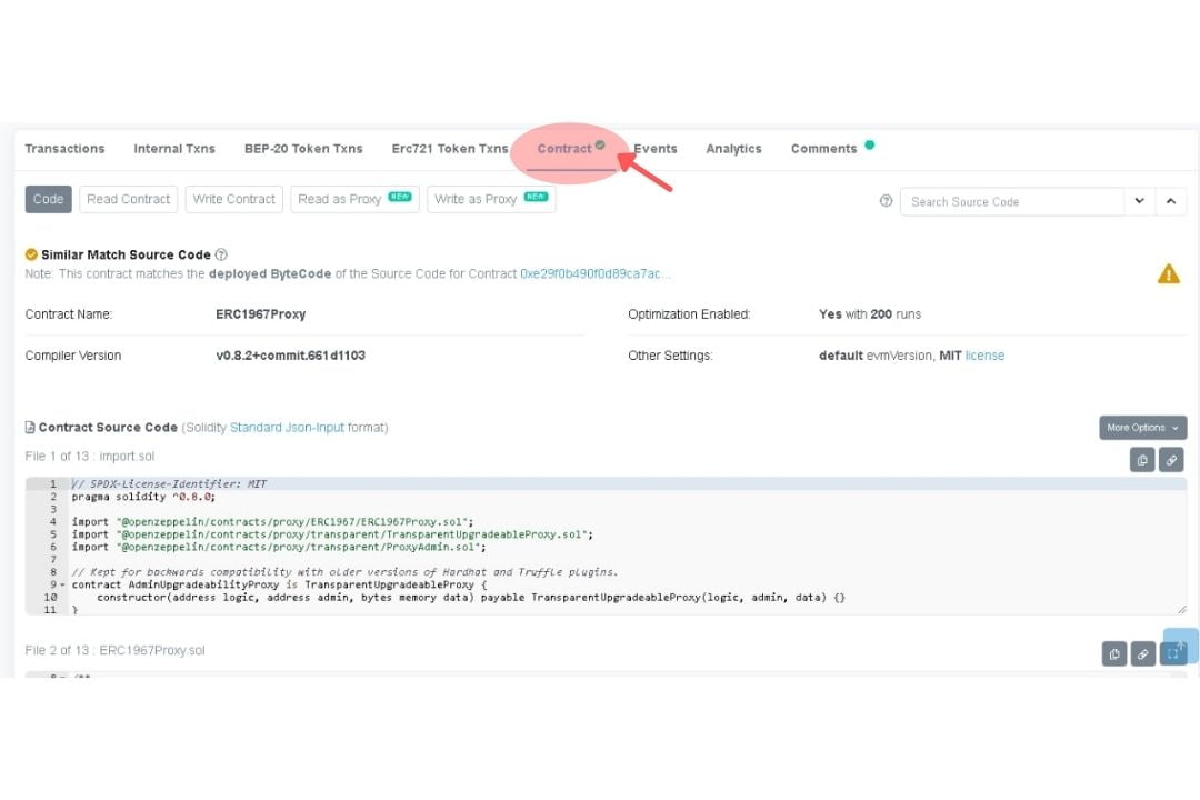 análisis de juegos nft play to earn, verificación de contrato